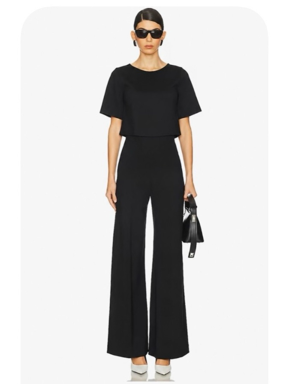 Ripley Radar Ponte Knit Wide Leg Pants NWT Size Small Black Designer Classic
